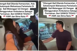 Viral aksi mahasiswa mainkan sirene ambulans buat konten, ini klarifikasi mereka, tetap diproses hukum