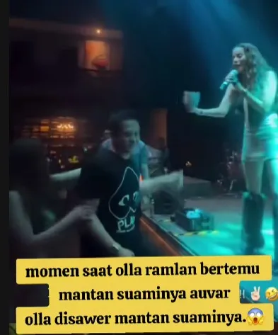 Olla Ramlan tampil di klub malam © TikTok Olla Ramlan tampil di klub malam © TikTok