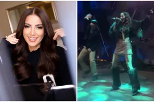 9 Potret Olla Ramlan tampil di klub malam, gaya jogetnya di depan pacar berondongnya disorot