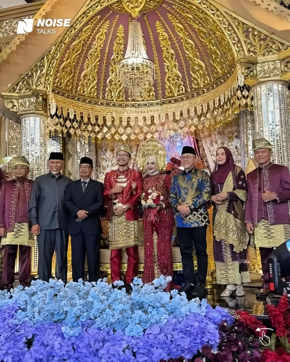 pejabat hadiri resepsi anak petinggi kader PAN © berbagai sumber