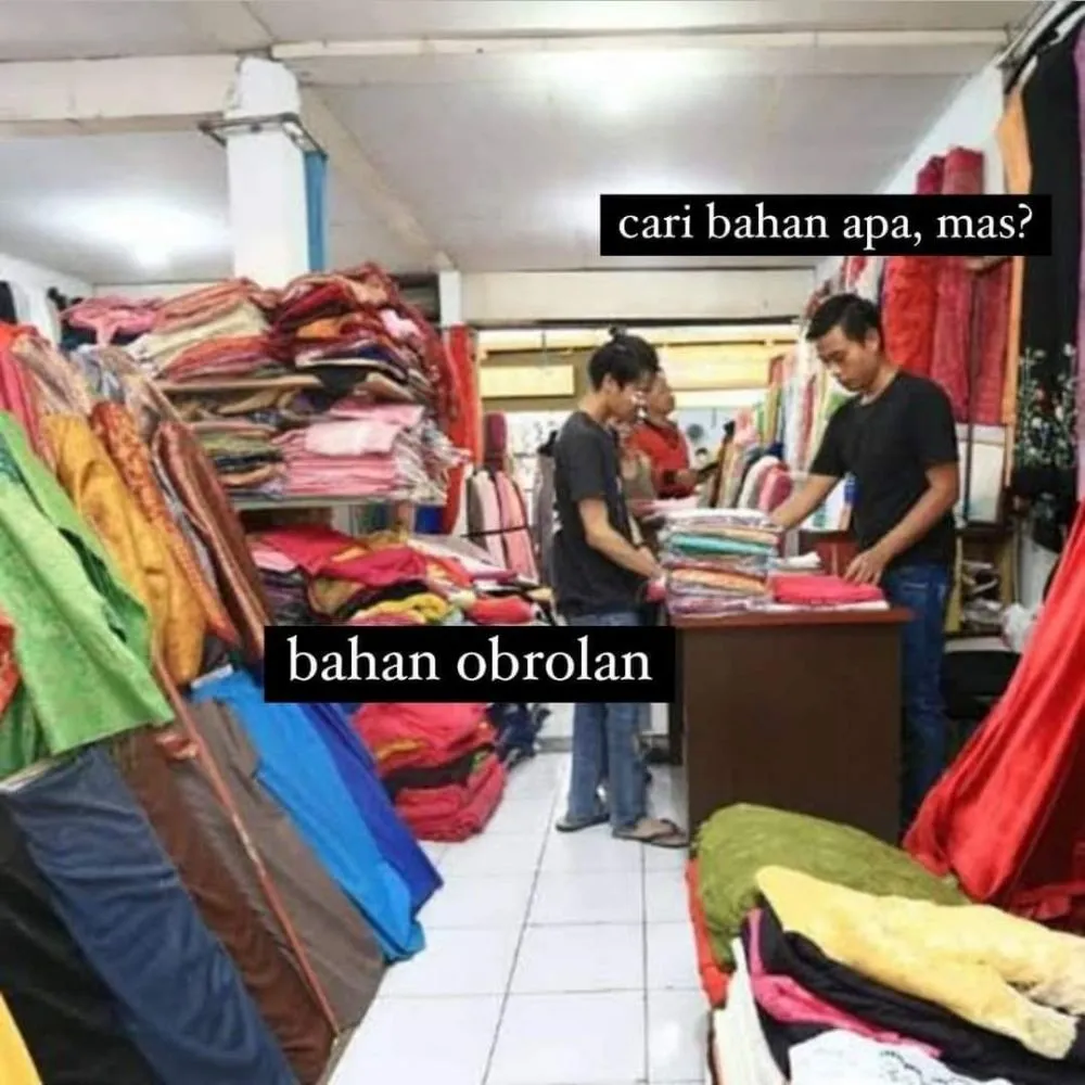 meme percakapan dua orang © Instagram meme percakapan dua orang © Instagram
