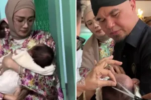 Ahmad Dhani dan Mulan Jameela sengaja gelar akikah anak angkatnya di Solo, ini alasannya