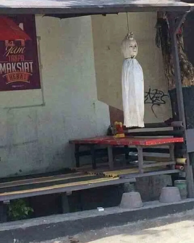 benda dikira hantu © Instagram