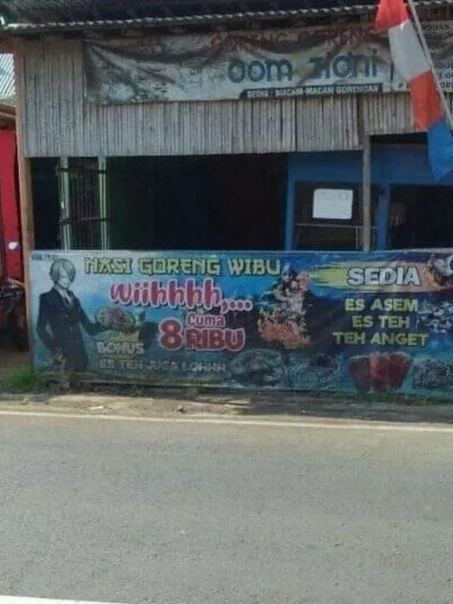 spanduk dagang anime © berbagai sumber