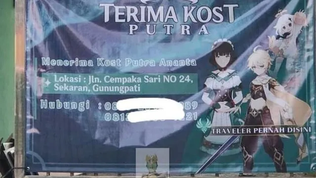 spanduk dagang anime © berbagai sumber