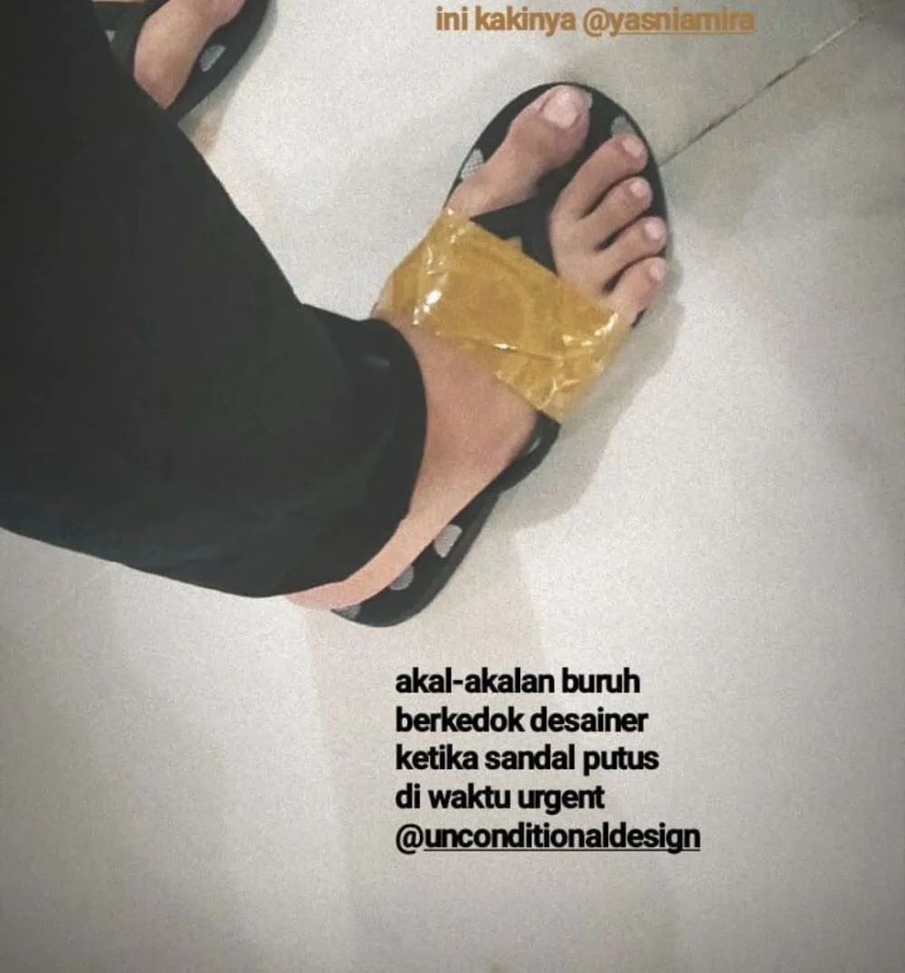 life hack sandal jepit © berbagai sumber