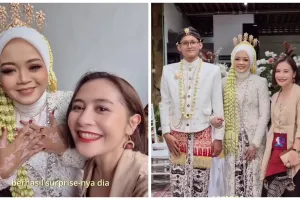 9 Potret Prilly Latuconsina beri kejutan untuk fans yang menikah, hadir jadi bridesmaid