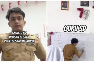 Buktikan Gen Z tidak pemalas, guru SD ini bagikan kesehariannya selain ngajar di kelas, sibuk pol