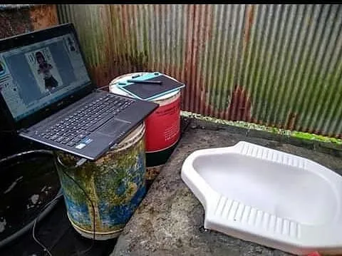 pengganti meja kerja © Instagram