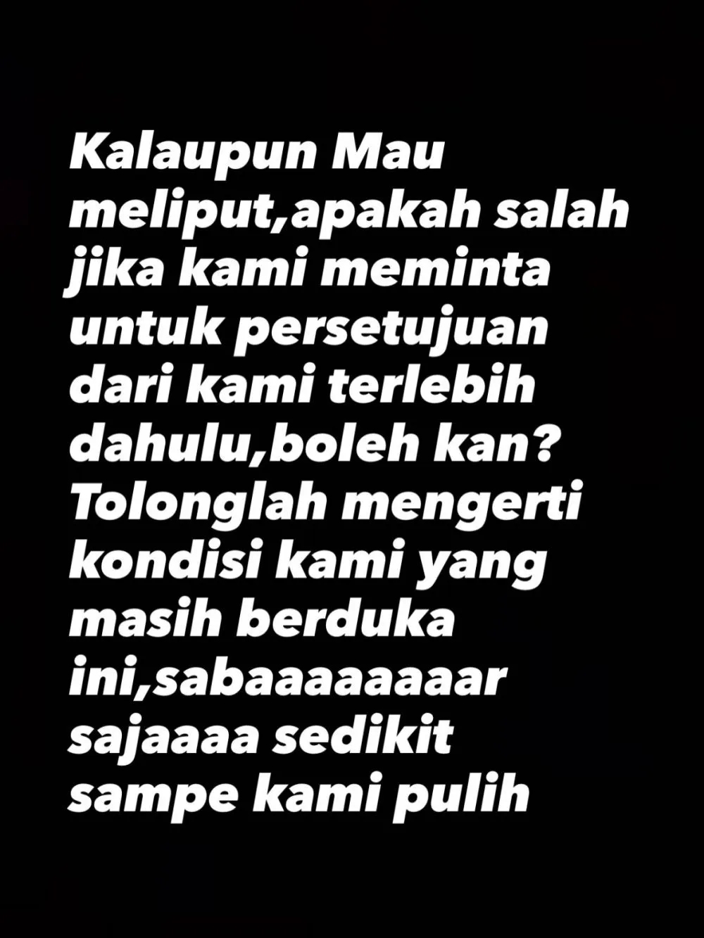 Karina Ranau tolak warung makannya dijadikan konten © Instagram