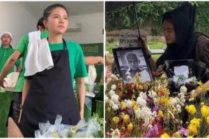 Karina Ranau tolak warung makannya dijadikan konten, minta hormati privasi keluarga Epy Kusnandar