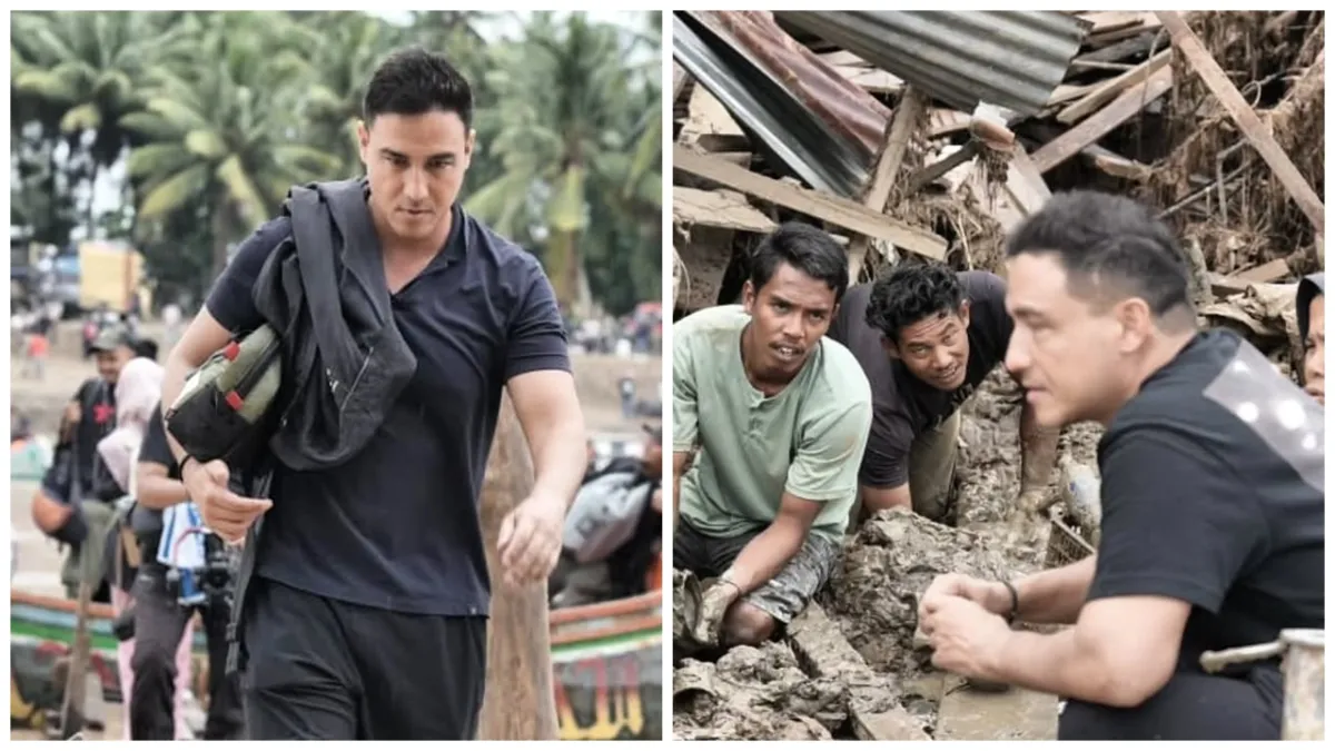 9 Potret Hamish Daud datangi korban bencana Aceh di tengah putusan cerai dengan Raisa, hibur anak-anak