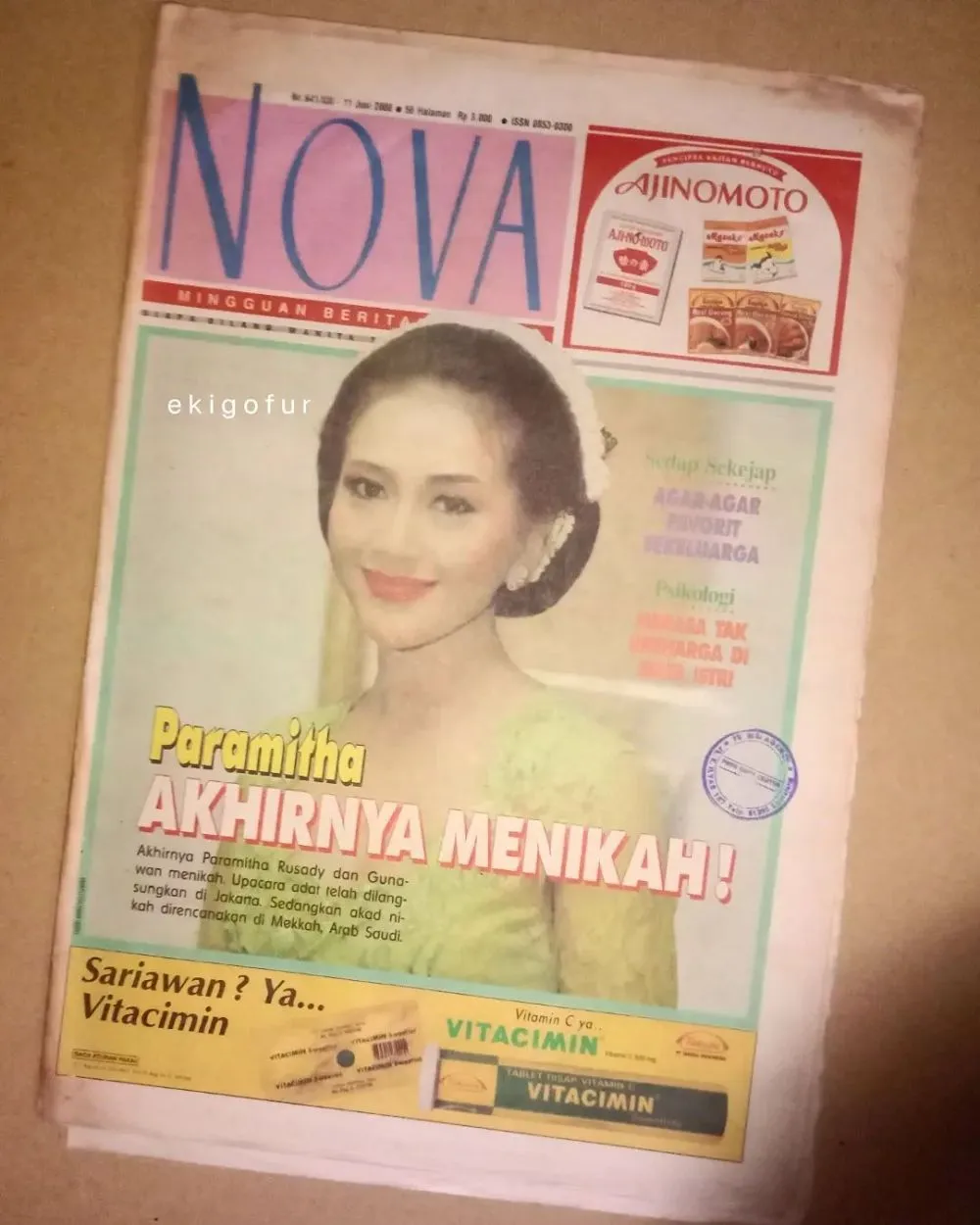 Paramitha Rusady di cover majalah jadul © 2022 Instagram Paramitha Rusady di cover majalah jadul © 2022 Instagram