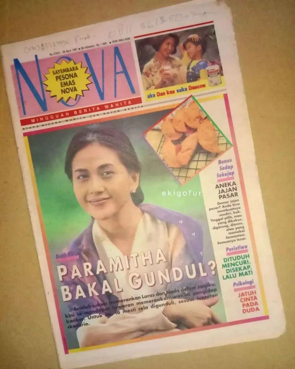 Paramitha Rusady di cover majalah jadul © 2022 Instagram Paramitha Rusady di cover majalah jadul © 2022 Instagram