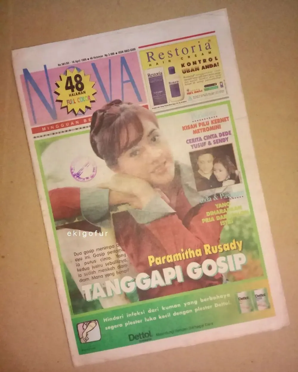 Paramitha Rusady di cover majalah jadul © 2022 Instagram Paramitha Rusady di cover majalah jadul © 2022 Instagram