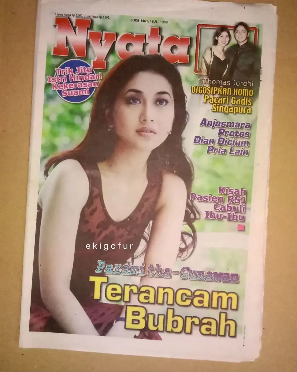 Paramitha Rusady di cover majalah jadul © 2022 Instagram Paramitha Rusady di cover majalah jadul © 2022 Instagram