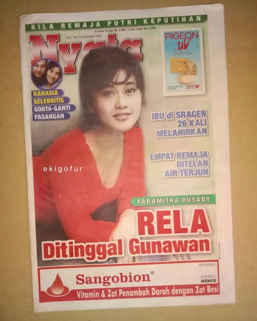 Paramitha Rusady di cover majalah jadul © 2022 Instagram Paramitha Rusady di cover majalah jadul © 2022 Instagram