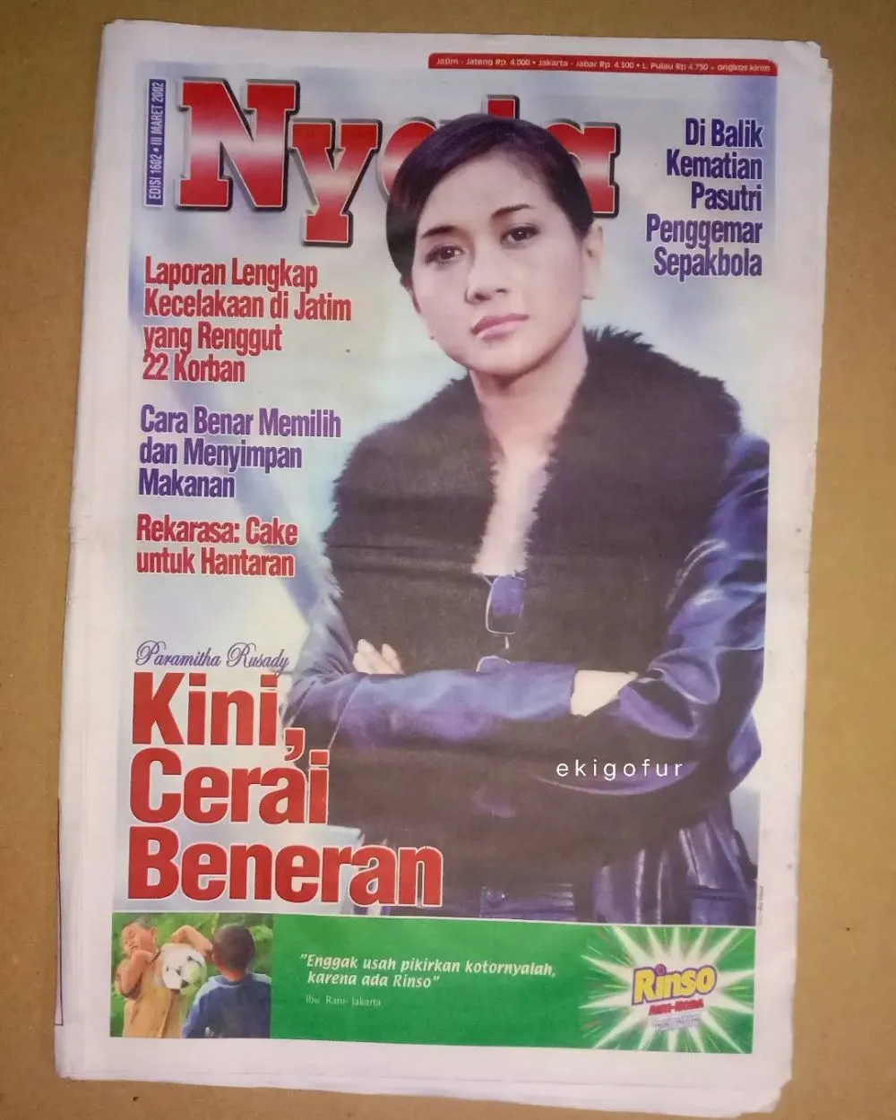 Paramitha Rusady di cover majalah jadul © 2022 Instagram Paramitha Rusady di cover majalah jadul © 2022 Instagram