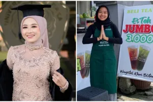 Lulus sarjana, wanita ini bangga nggak berkarier di kantor, pamer kerjaannya jadi penjual es teh