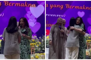 Momen Nikita Willy hadiahi pejuang garis dua kalung diamond, pesannya bikin haru