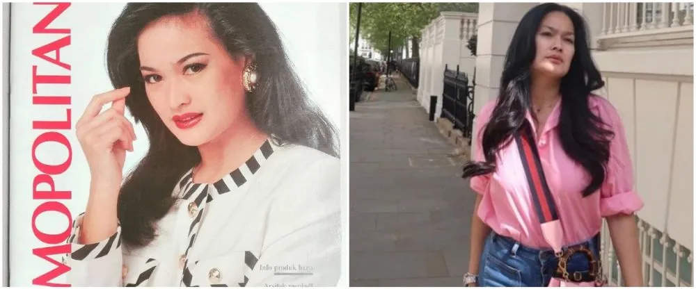 potret dulu dan kini Donna Harun © berbagai sumber