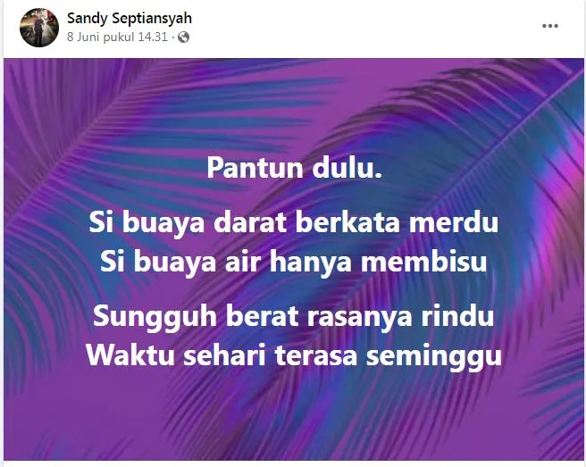 status baper bapak bapak © Facebook status baper bapak bapak © Facebook