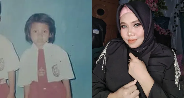 penyanyi dangdut saat SD dan kini © berbagai sumber penyanyi dangdut saat SD dan kini © berbagai sumber