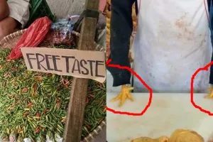  13 Potret kocak pedagang pasar pas lagi jualan ini bikin senyum lebar, kreatif abis
