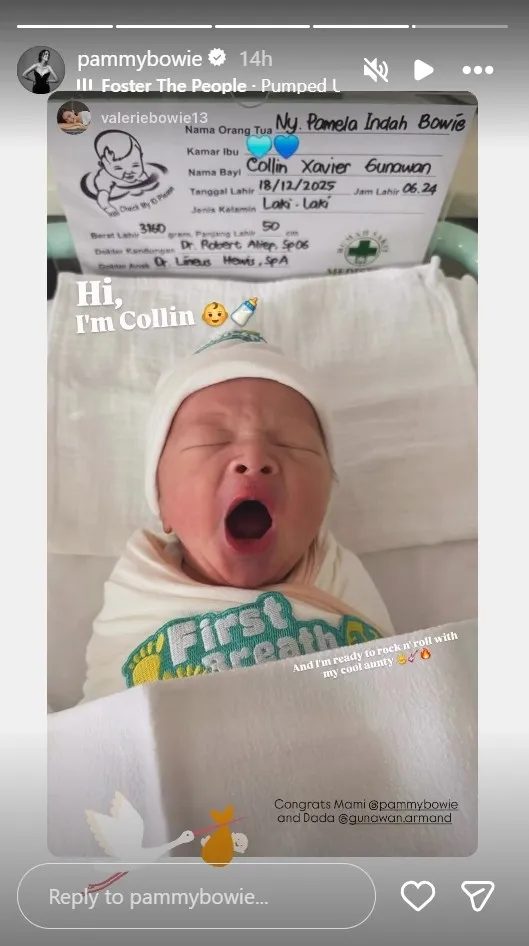 Pamela Bowie melahirkan anak kedua © 2025 brilio.net