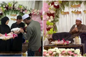 9 Momen akikah anak pertama Adiba Khanza dan Egy Maulana Vikri, digelar sederhana di rumah