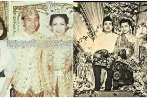 Manisnya bikin nostalgia, begini foto lawas pernikahan orang tua 13 seleb