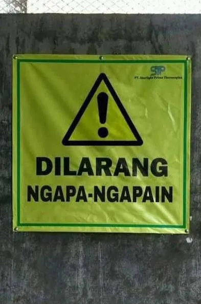 tulisan pengumuman nyeleneh bikin bingung © berbagai sumber