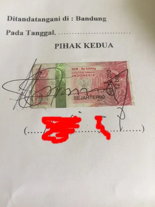 surat bermaterai nyeleneh © berbagai sumber