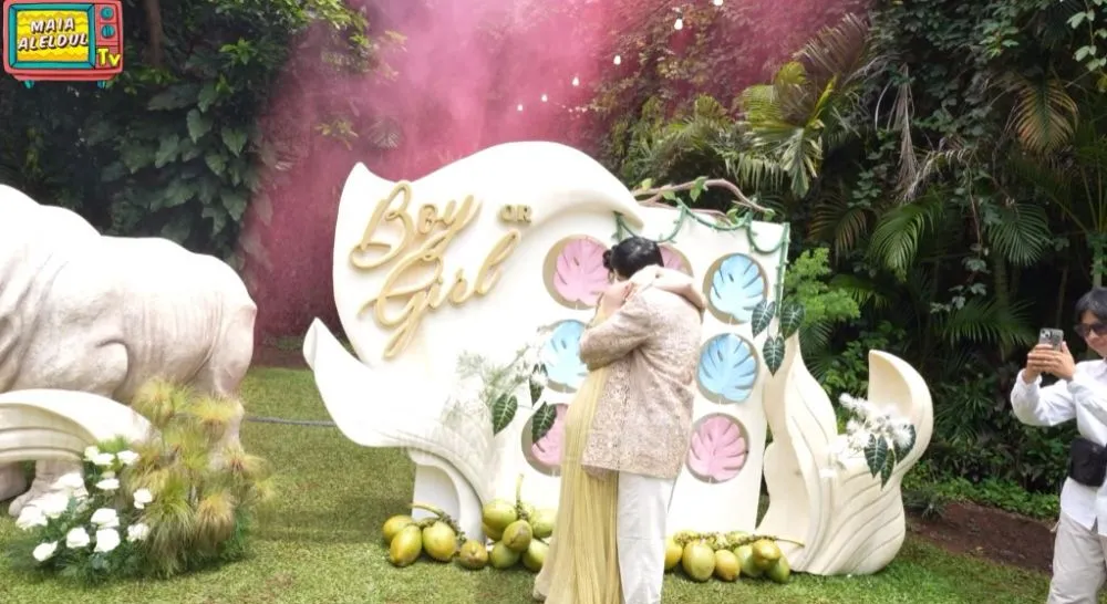 perayaan pesta gender reveal Alyssa Daguise dan Al © YouTube