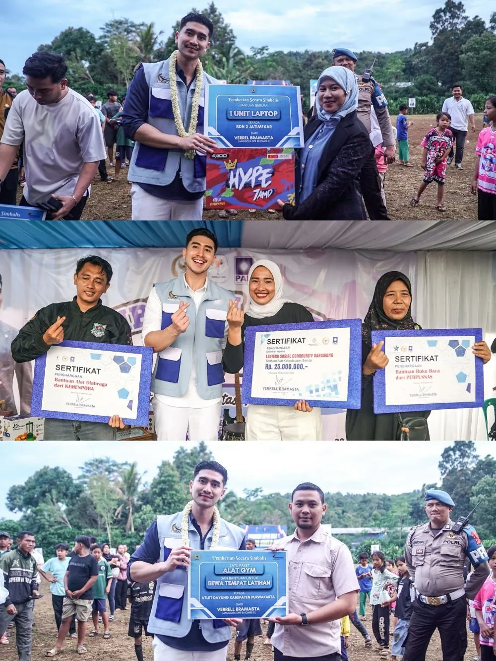 Verrell Bramasta pamer pakai rompi anti galau © Instagram Verrell Bramasta pamer pakai rompi anti galau © Instagram