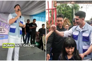 9 Potret Verrell Bramasta saat kunjungan kerja ini bikin salfok, pamer pakai rompi 'anti galau'
