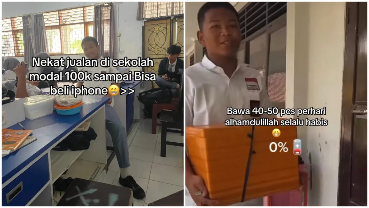 Bermodal Rp100 ribu, anak SMA ini jualan di sekolah demi bisa beli iPhone, idenya tuai pro kontra