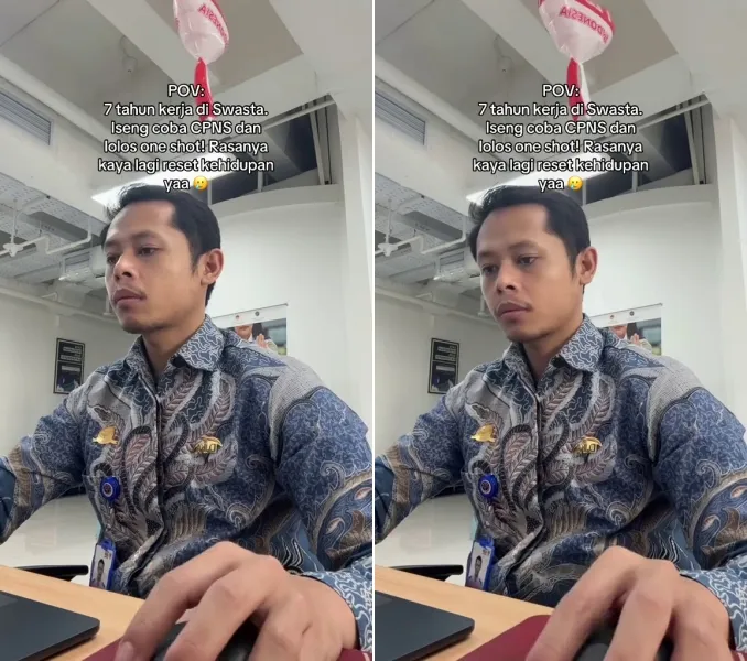 Kisah karyawan swasta ikut tes CPNS langsung lolos © 2025 TikTok Kisah karyawan swasta ikut tes CPNS langsung lolos © 2025 TikTok
