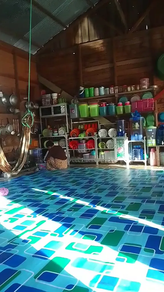 dapur sederhana rumah panggung © TikTok