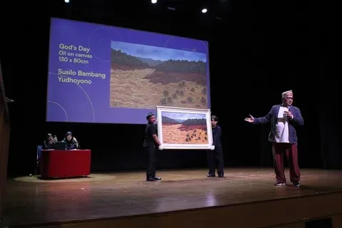 SBY lelang lukisan terjual Rp311 juta © 2025 brilio.net SBY lelang lukisan terjual Rp311 juta © 2025 brilio.net