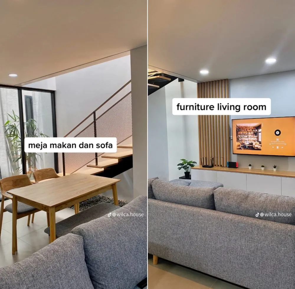 makeover rumah ala scandinavian © TikTok