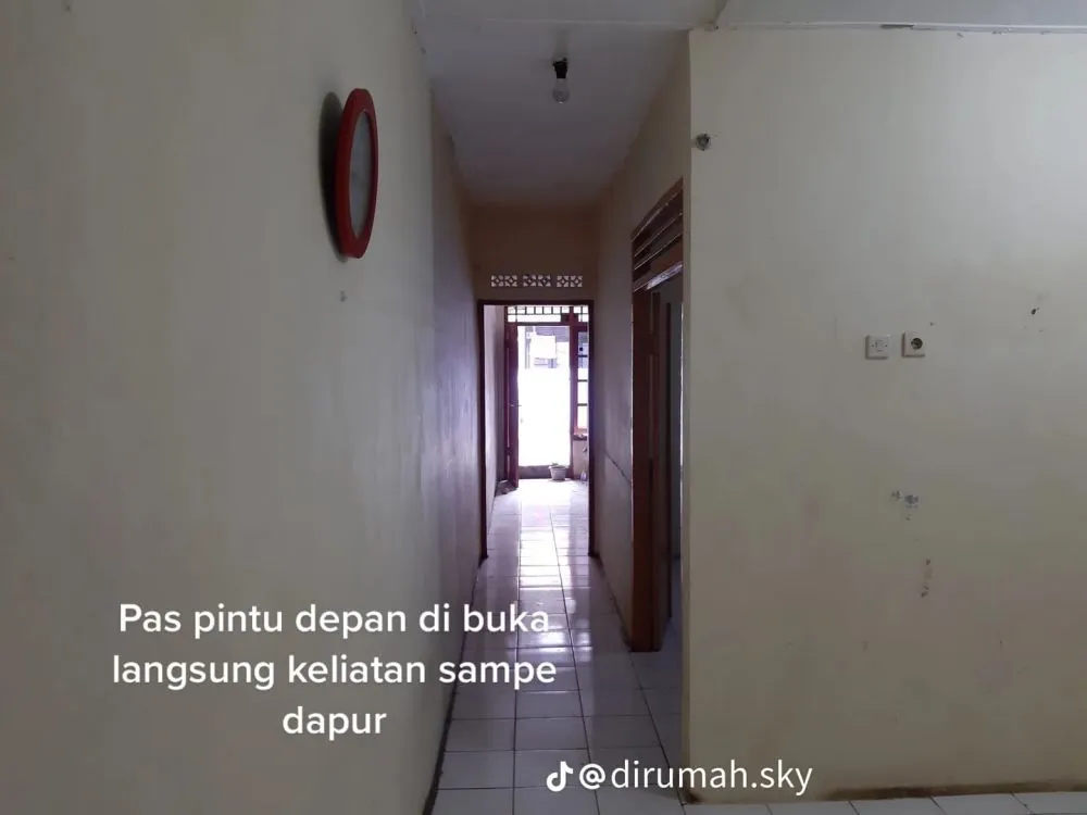 rumah kontrakan jadi minimalis © TikTok