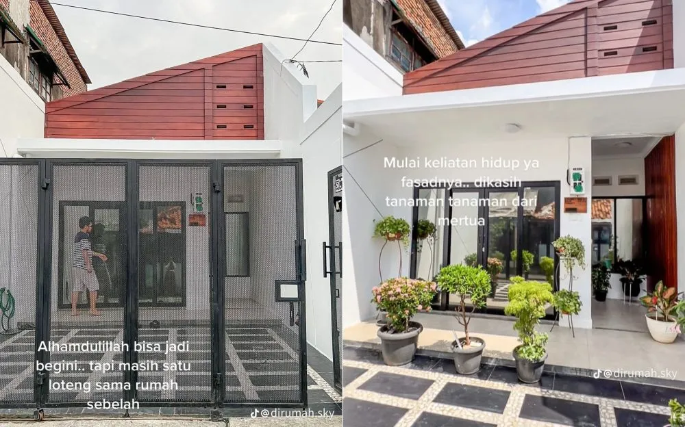 rumah kontrakan jadi minimalis © TikTok