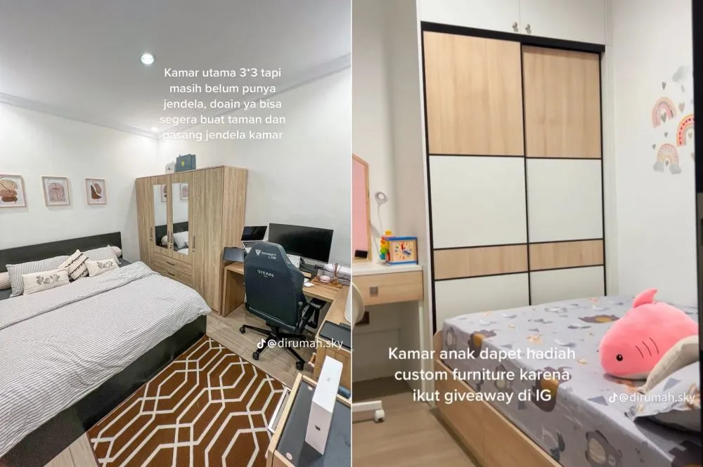 rumah kontrakan jadi minimalis © TikTok