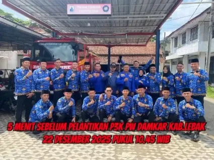 petugas damkar Kabupaten Lebak gercep © Instagram