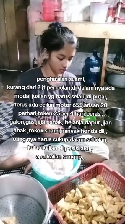 Curhat wanita ngeluh gaji suami © TikTok