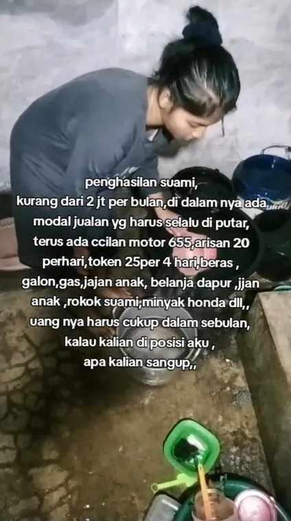 Curhat wanita ngeluh gaji suami © TikTok