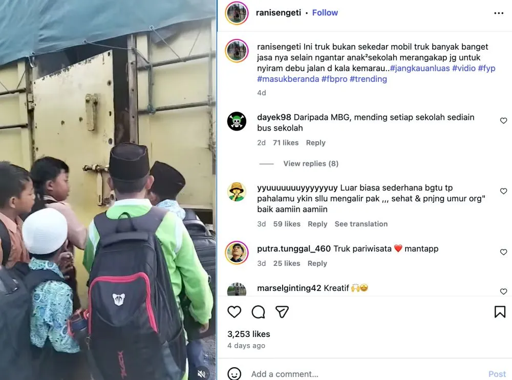 Modifikasi truk kreatif jadi bus sekolah Instagram ranisengeti