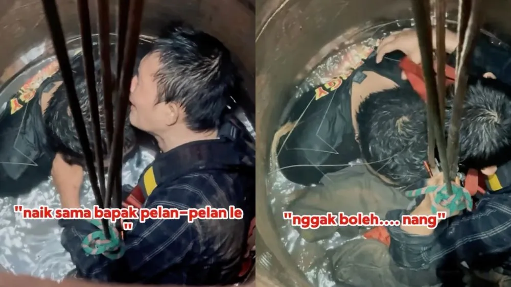 Evakuasi dramatis remaja 17 tahun terjebak di sumur Instagram/@adebhakti
