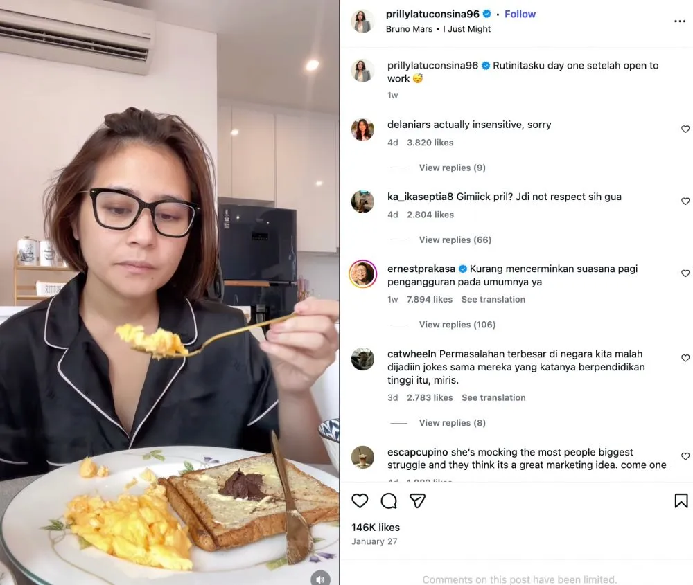 Prilly Latuconsina klarifikasi foto: Instagram/@prillylatuconsina96 Prilly Latuconsina klarifikasi foto: Instagram/@prillylatuconsina96